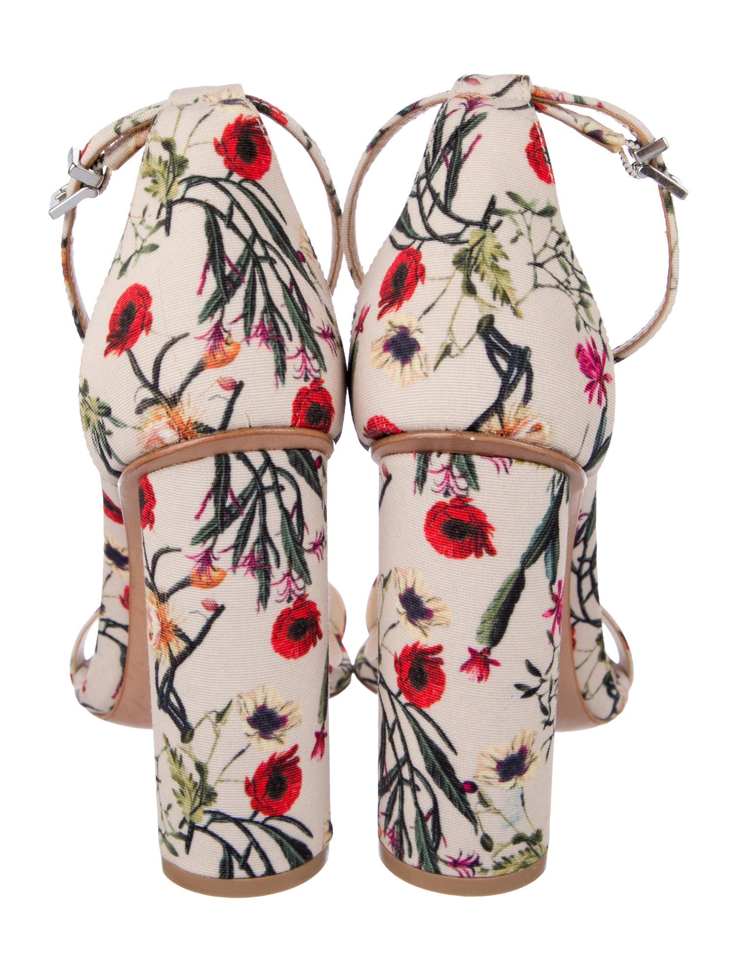 Schutz Floral Print Sandals
